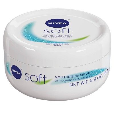 Moisturizers Nivea Soft Moisturizing Crème Body, Face and Hand Cream Scented - 6.8oz